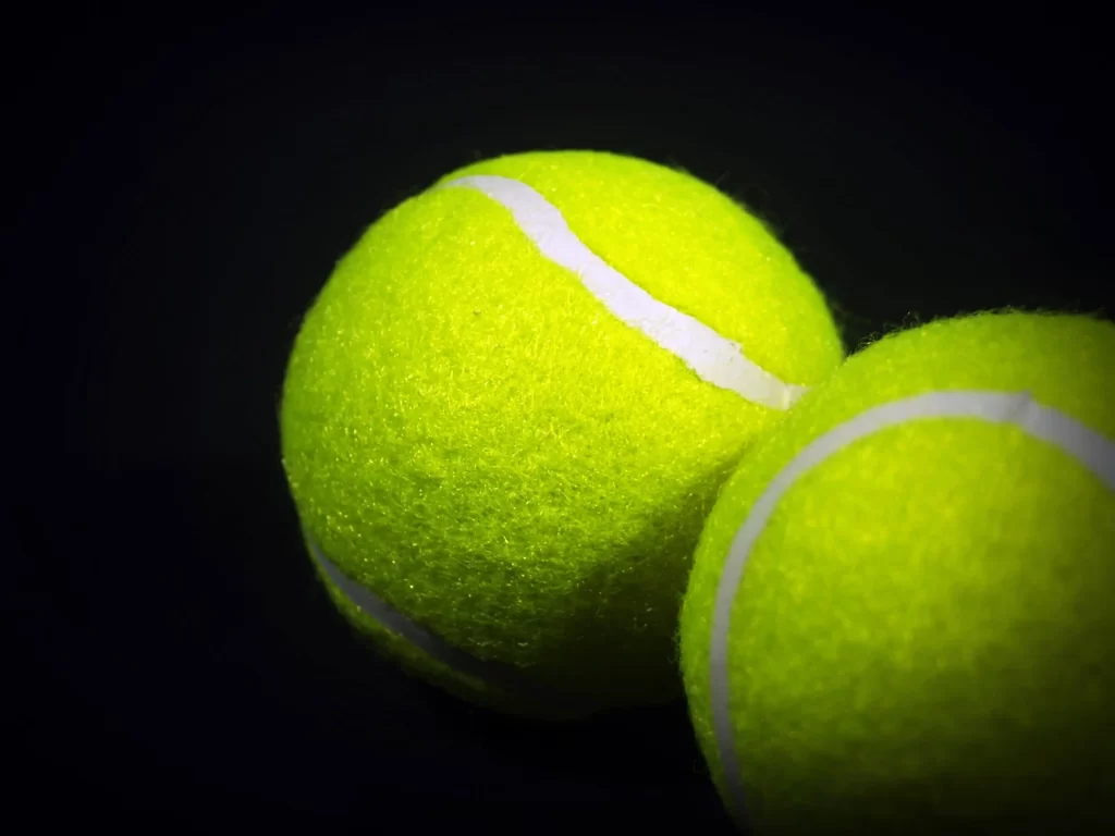 Two Green Tennis Balls