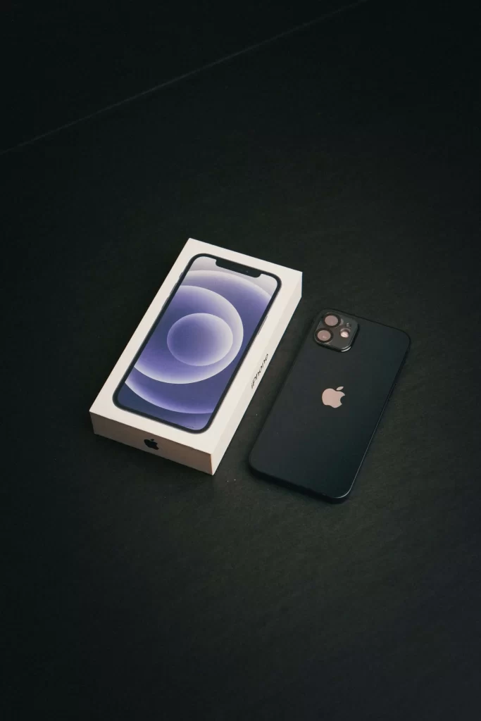 iPhone 13 mini with its box