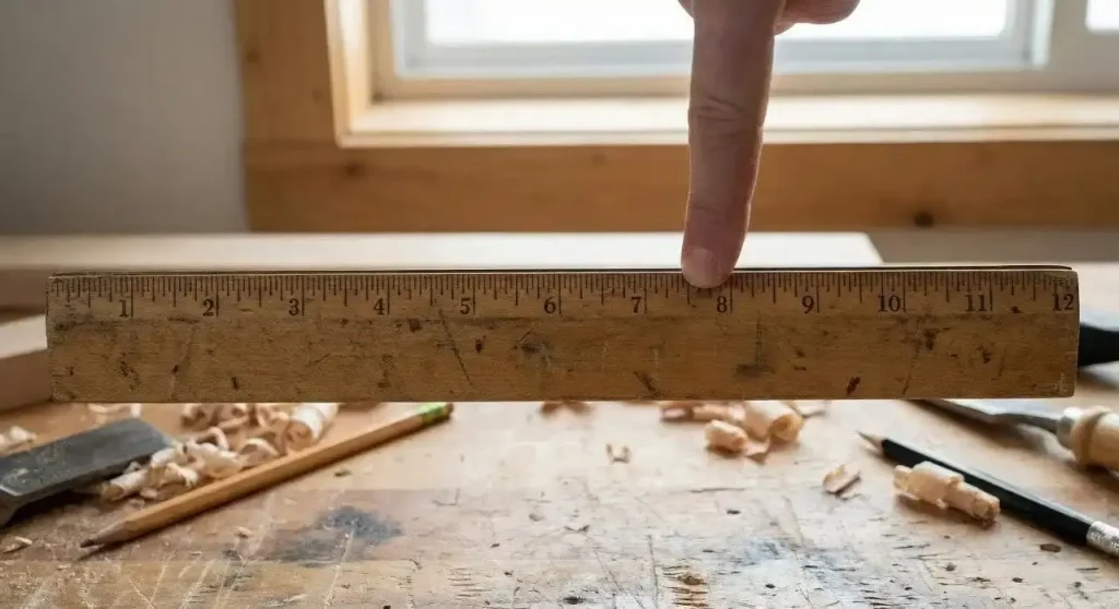 A Standard 12 inch wooden ruler