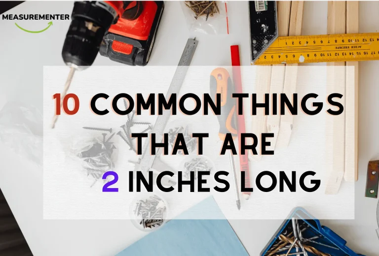10 Everyday items that are 2 inches long