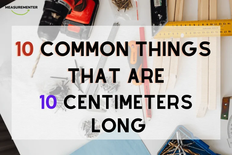 10 Common items that are 10 centimeters long